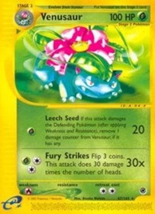 Venusaur (67) - Reverse Holofoil Expedition - Rare