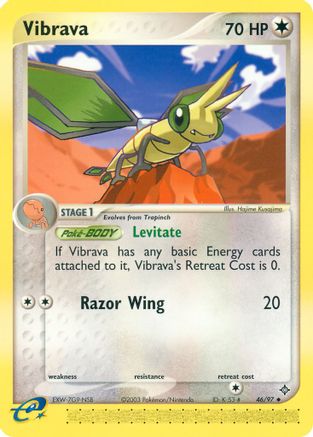 Vibrava - 46/97/097 - Reverse Holofoil Dragon - Uncommon