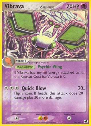 Vibrava (Delta Species) 024/101 Dragon Frontiers - Rare