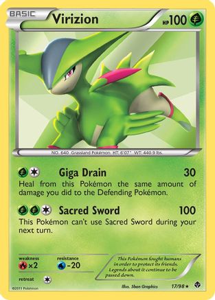 Virizion - Holofoil Emerging Powers - Holo Rare