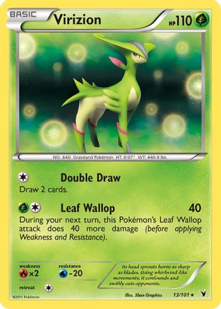 Virizion - Reverse Holofoil Noble Victories - Holo Rare