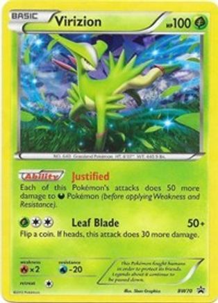 Virizion - BW70 - Holofoil Black and White Promos - Promo