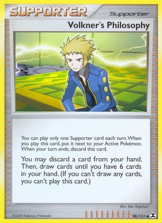 Volkner's Philosophy - Reverse Holofoil Rising Rivals - Uncommon