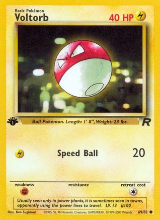 Voltorb 069 - 1st Edition Team Rocket - Common