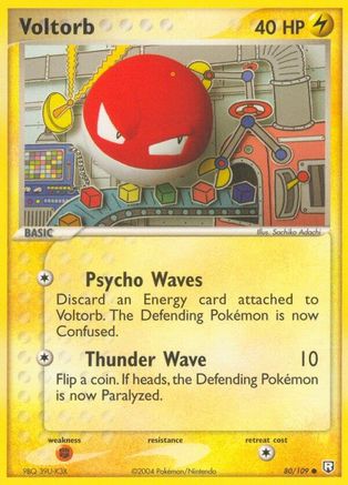 Voltorb 080 - Reverse Holofoil Team Rocket Returns - Common