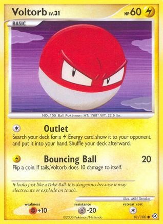 Voltorb (81) - Reverse Holofoil Stormfront - Common