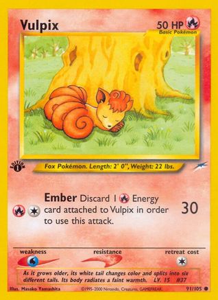Vulpix 091 - Unlimited Neo Destiny - Common