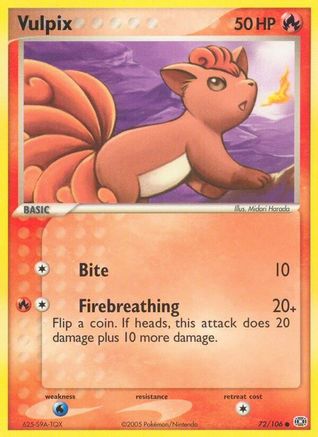 Vulpix - Reverse Holofoil Emerald - Common