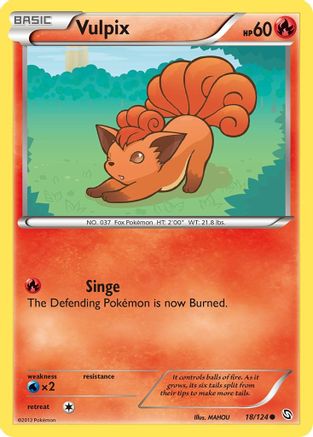 Vulpix 018 Dragons Exalted - Common
