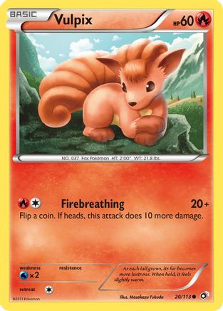 Vulpix 020 Legendary Treasures - Common