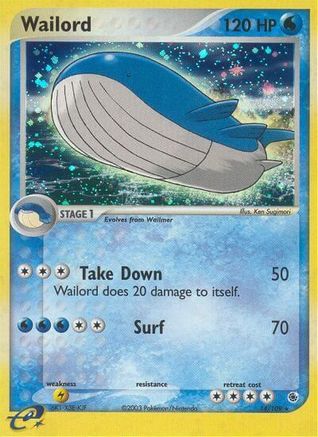Wailord/109 - Holofoil Ruby and Sapphire - Holo Rare