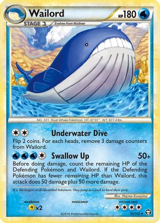 Wailord 031/102 Triumphant - Rare