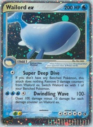 Wailord ex - Holofoil Sandstorm - Ultra Rare