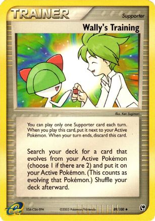 Wally's Training 089/100 - Reverse Holofoil Sandstorm - Uncommon