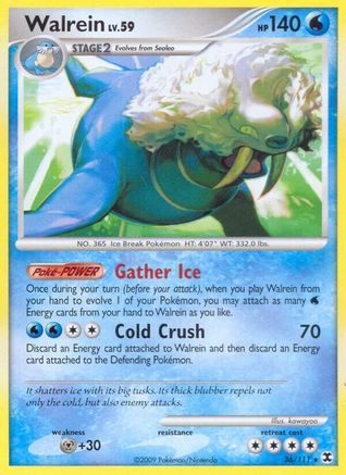 Walrein - Reverse Holofoil Rising Rivals - Rare
