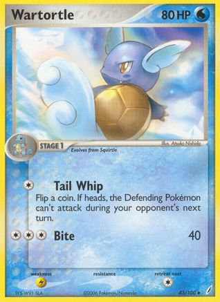 Wartortle 043/100 Crystal Guardians - Uncommon
