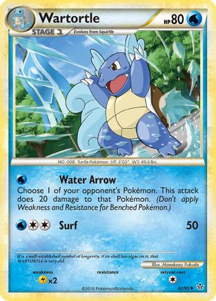 Wartortle 042 - Reverse Holofoil Unleashed - Uncommon