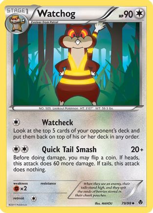 Watchog - Reverse Holofoil Emerging Powers - Uncommon