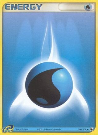 Water Energy 106 - Reverse Holofoil Ruby and Sapphire - Common
