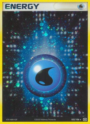 Water Energy 103 Emerald - Holo Rare