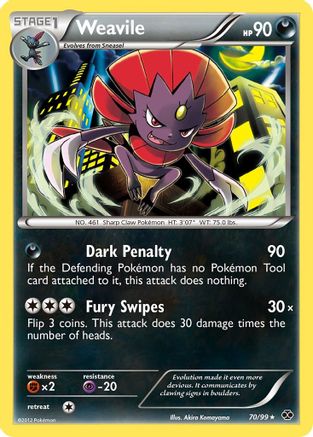 Weavile - Reverse Holofoil Next Destinies - Rare