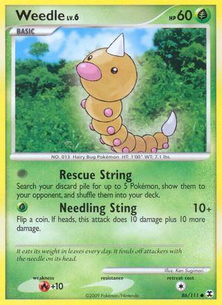 Weedle Rising Rivals - Common