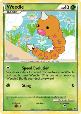 Weedle Unleashed - Common