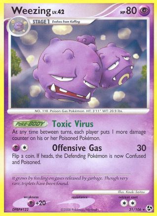 Weezing - Reverse Holofoil Great Encounters - Rare