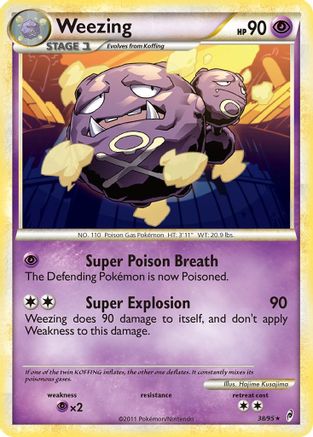 Weezing - Reverse Holofoil Call of Legends - Rare