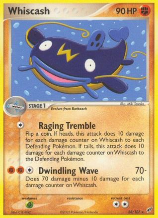 Whiscash - Reverse Holofoil Deoxys - Rare