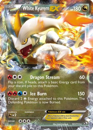 White Kyurem EX - Holofoil Legendary Treasures - Ultra Rare