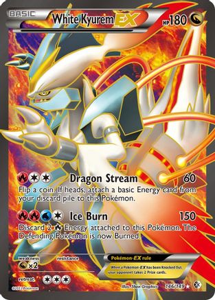 White Kyurem EX (146 Full Art) - Holofoil Boundaries Crossed - Ultra Rare