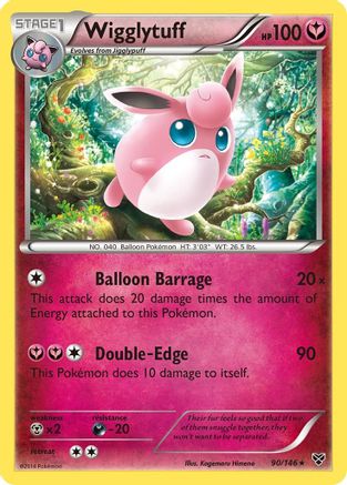 Wigglytuff (90) - Reverse Holofoil XY Base Set - Rare