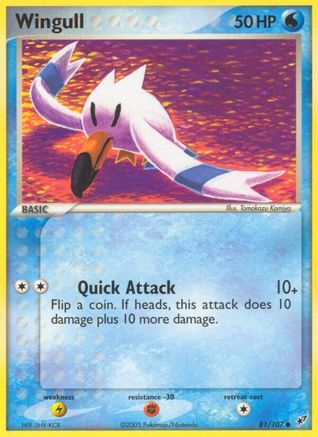 Wingull 081 - Reverse Holofoil Deoxys - Common