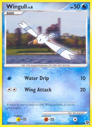 Wingull - Reverse Holofoil Great Encounters - Common