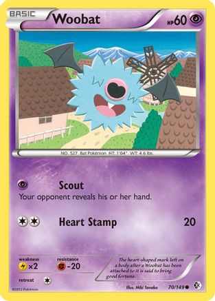 Woobat - Reverse Holofoil Boundaries Crossed - Common