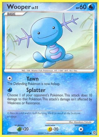 Wooper 118 Secret Wonders - Common