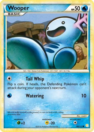 Wooper 088 - Reverse Holofoil HeartGold SoulSilver - Common