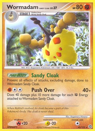 Wormadam Sandy Cloak Secret Wonders - Rare