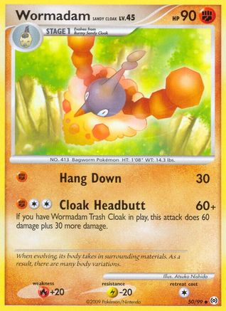 Wormadam Sandy Cloak 050 Arceus - Uncommon
