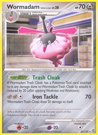 Wormadam Trash Cloak - Reverse Holofoil Secret Wonders - Rare