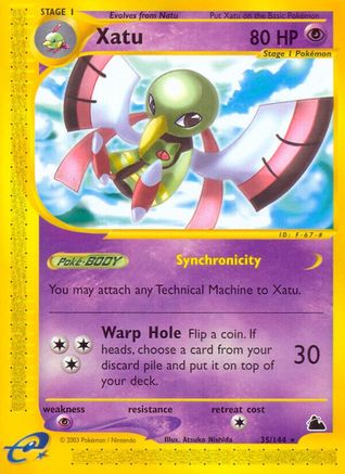 Xatu (35) - Reverse Holofoil Skyridge - Rare