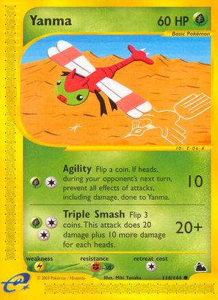 Yanma - Reverse Holofoil Skyridge - Common