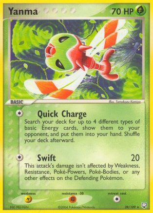 Yanma 028 - Reverse Holofoil Team Rocket Returns - Rare