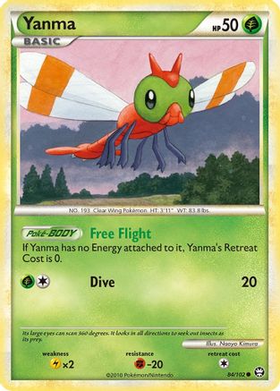 Yanma 084 - Reverse Holofoil Triumphant - Common