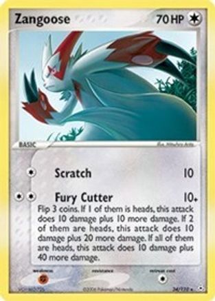 Zangoose - Reverse Holofoil Holon Phantoms - Rare
