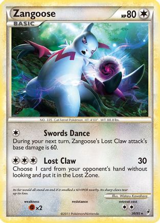 Zangoose Call of Legends - Rare