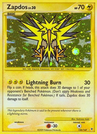 Zapdos (150) - Holofoil Supreme Victors - Secret Rare
