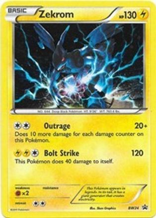 Zekrom - BW24 - Holofoil Black and White Promos - Promo