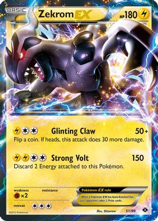 Zekrom EX - Holofoil Next Destinies - Ultra Rare